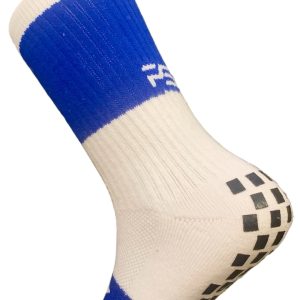 Blue and White Grip Sock Size 6-12